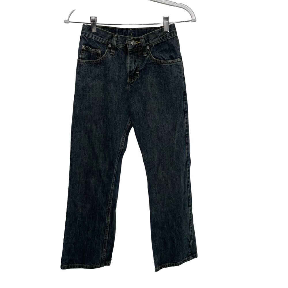 Boys Lee Premium Regular Fit‎ Jeans Mid Rise Straight Leg Denim Dark Blue 12 S